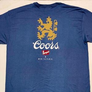 Brixton Blue T-Shirt with Coors Graphic
